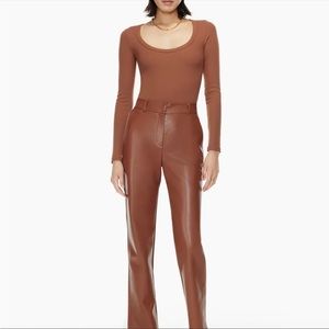 Aritzia Babaton Command Pant Leather Pants
